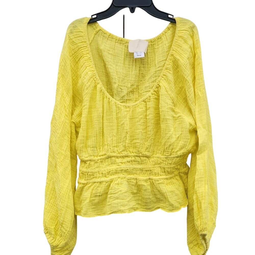 ANAAK Quiet Luxury Yellow Coastal Rich Mom Capsule Airy Lightweight S Poet Smock